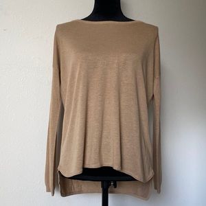 Beige Long Sleeve Blouse - H&M